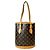 Borsa Tote Louis Vuitton Monogram Canvas Bucket PM Marrone