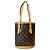 Borsa Tote Louis Vuitton Monogram Canvas Bucket PM Marrone - vista 2
