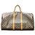 Louis Vuitton Keepall Bandoulière 55 Borsa Boston Marrone
