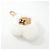 Portachiavi Vivienne in pelliccia Louis Vuitton Bianco Beige - vista 2