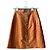 Minifalda Bally Naranja Efecto Cocodrilo Marrón claro