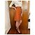 Minifalda Bally Naranja Efecto Cocodrilo Marrón claro - vista 5