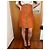 Minifalda Bally Naranja Efecto Cocodrilo Marrón claro - vista 6