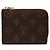 Louis Vuitton Monogram Portefeuille Noir Compact Wallet Castaño