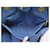 CHANEL DEAUVILLE HIEROGLYPHE BLUE DENIM & FUR TOTE BAG  - view 17