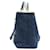 CHANEL DEAUVILLE HIEROGLYPHE BLUE DENIM & FUR TOTE BAG  - view 3