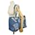 CHANEL DEAUVILLE HIEROGLYPHE BLUE DENIM & FUR TOTE BAG  - view 7