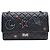 NUOVA BORSA CHANEL GRANDE 2.55 SPACE CHARMS PELLE MATELASSÉ TRACULLA Nero - vista 5