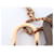 Hermès NUOVO COLLANA PENDENTE HERMES O'KELLY PM H078852CD18 IN PELLE ETOUPE D'oro  - vista 6
