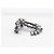 CHANEL CC LOGO STERN STRASS BROSCHE AUS SILBERFARBENEM METALL + STAR BOX - Ansicht 3