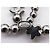 CHANEL CC LOGO STERN STRASS BROSCHE AUS SILBERFARBENEM METALL + STAR BOX - Ansicht 4