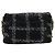 BOLSO CHANEL 19 MEDIUM AS3612 TWEED AZUL MARINO - vista 2
