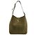 NUOVA BORSA SAINT LAURENT 5 À 7 LARGE 753837 PELLE SCAMOSCIATA KHAKI HOBO BAG Cachi