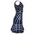 Abito a sirena Veronikka Caged Cold-Shoulder di Herve Leger by Max Azria in nylon blu - vista 3
