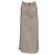Falda midi Khaite con borde deshilachado en denim blanco Crudo