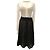 Timeless Abito midi in pizzo bicolore Chanel in lana nera Multicolore