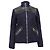 Giacca Biker Maje con zip in lana blu navy