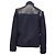 Giacca Biker Maje con zip in lana blu navy - vista 4