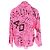 Balenciaga Graffiti Schalbluse aus rosa Polyester Pink - Ansicht 3