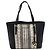 Bolso tote de viaje pequeño Michael Kors en cuero Saffiano negro Multicolor
