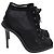Sandali in mesh Versus Versace in scamosciato nero