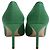 Décolleté Manolo Blahnik BB 70 in lino verde - vista 3