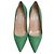 Décolleté Manolo Blahnik BB 70 in lino verde - vista 5