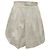 Short de cintura alta plisado Chloé en algodón blanco Crudo