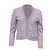 Maje Mystyle Karo-Cardigan aus violetter Viskose