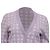 Maje Mystyle Karo-Cardigan aus violetter Viskose - Ansicht 2