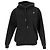 Off White Off-White Flock Arrow Hoodie aus schwarzer Baumwolle