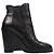 Stivaletti Chelsea con zeppa Thea di Michael Kors in pelle nera Nero