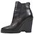 Stivaletti Chelsea con zeppa Thea di Michael Kors in pelle nera Nero - vista 4