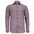 Camicia con bottoni a righe Armani Collezioni in cotone viola Porpora