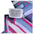 Sciarpa in seta Hermès Faubourg Rainbow Twill multicolore - vista 3