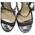 Sandali Lang in lamé antracite di Jimmy Choo in glitter argento Metallico - vista 11