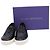 Stuart Weitzman Croc Embossed Nuggets Slip On Sneaker aus schwarzem Leder - Ansicht 10
