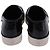 Stuart Weitzman Croc Embossed Nuggets Slip On Sneaker aus schwarzem Leder - Ansicht 5