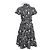 Vestido camisero estampado Diane von Furstenberg en algodón negro