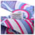 Sciarpa in seta Hermès Faubourg Rainbow Twill multicolore - vista 4
