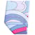 Sciarpa in seta Hermès Faubourg Rainbow Twill multicolore - vista 5