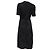 Wickelkleid Rouje Jacquard Gabin aus schwarzer Viskose - Ansicht 3