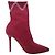 Autre Marque Malone Souliers Mariah Stiefeletten aus Baumwolle in Burgundy Rot Bordeaux