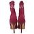 Autre Marque Malone Souliers Mariah Stiefeletten aus Baumwolle in Burgundy Rot Bordeaux - Ansicht 3