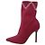 Autre Marque Malone Souliers Mariah Stiefeletten aus Baumwolle in Burgundy Rot Bordeaux - Ansicht 4