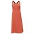 Theory Crossback Midi-Kleid in Orange aus Polyamid Koralle