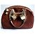 Rara borsa bowling Christian Dior Dice Gambler in scamosciato e pitone bordeaux Medium 2004 F/W Marrone Bordò Silver hardware - vista 2