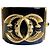 Bracciale statement Chanel 16A Paris Seoul Black Pearl Gold Largo Raro Nero D'oro