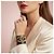 Bracciale statement Chanel 16A Paris Seoul Black Pearl Gold Largo Raro Nero D'oro - vista 3