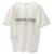 Yves Saint Laurent Camiseta de algodão Saint Laurent Paris com logo invertido Branco  - vista 2
